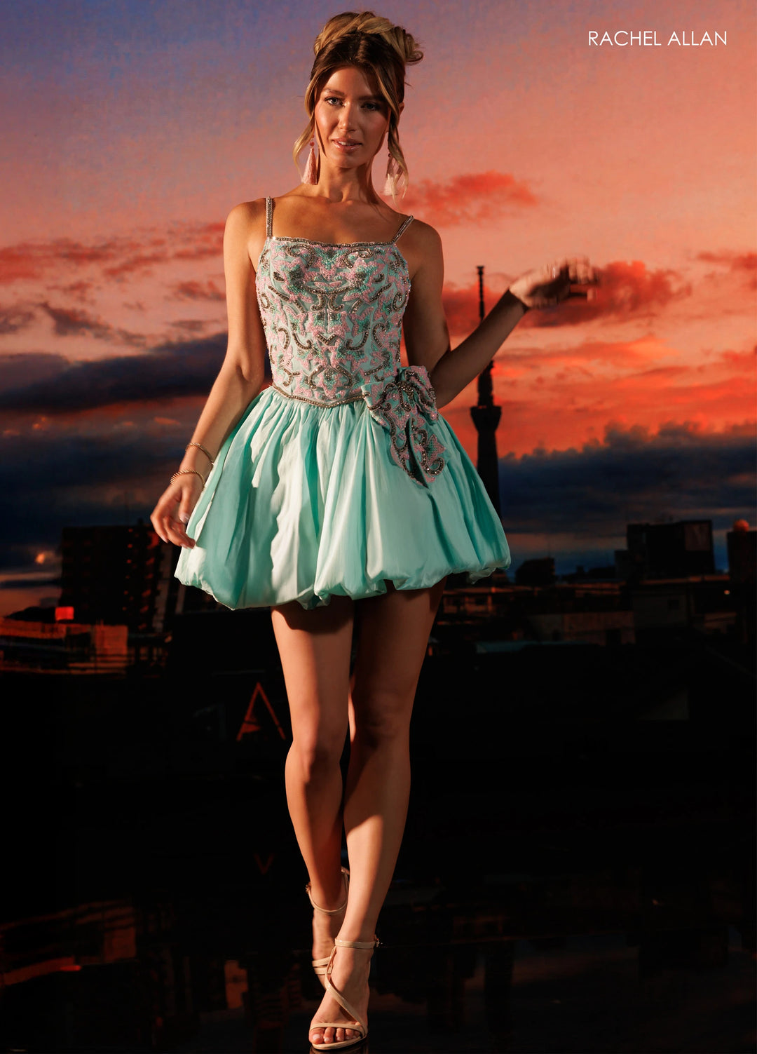 Rachel Allan 40748 Beaded Bodice Homecoming Dress