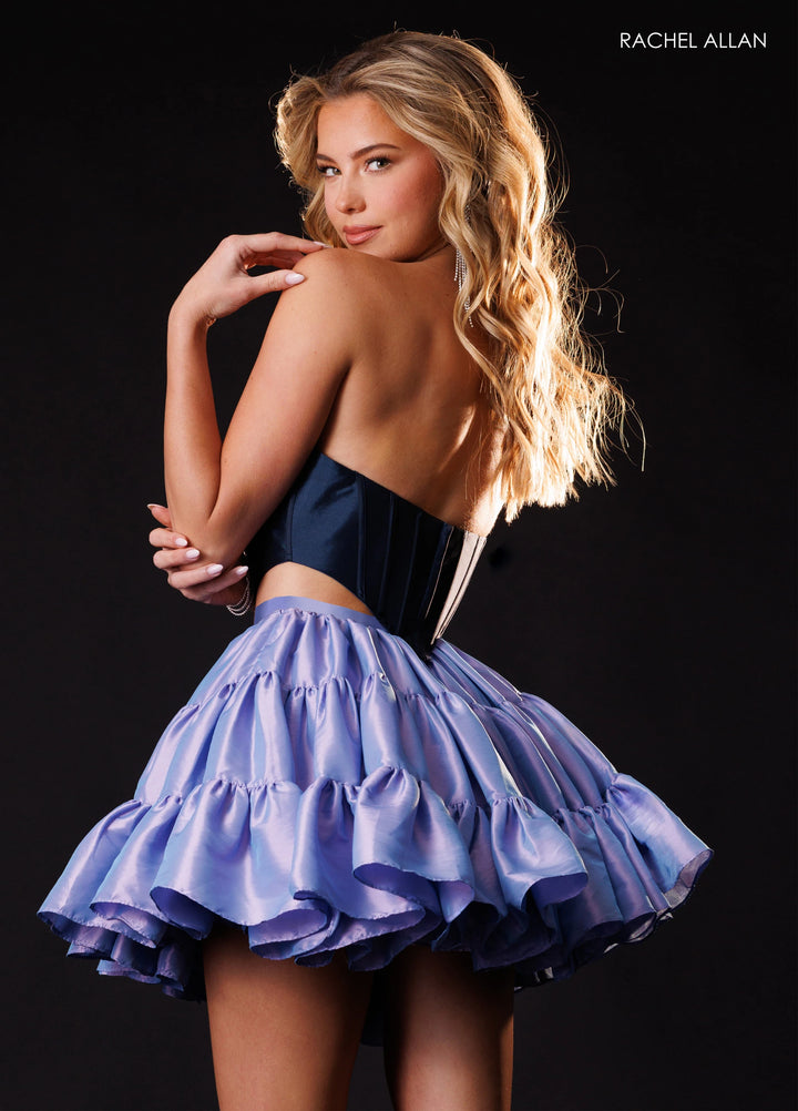 Rachel Allan 40722 Strapless Cutout Homecoming Dress