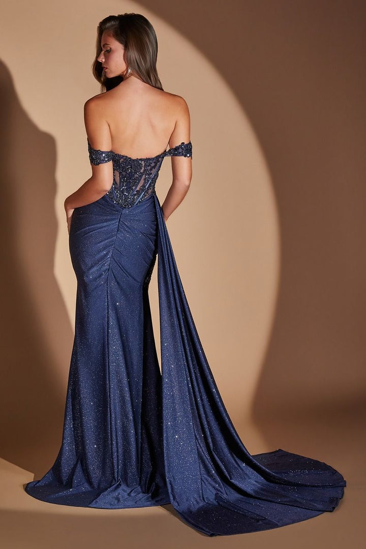 Ladivine J914 Off Shoulder Glitter Prom 2026 Dress