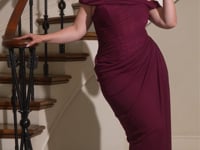 Ladivine CD387C Off Shoulder High Slit Prom 2026 Dress