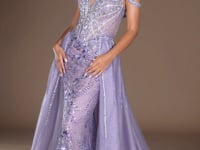 Ladivine CDS570 Crystal Beaded Off-Shoulder Prom 2026 Dress