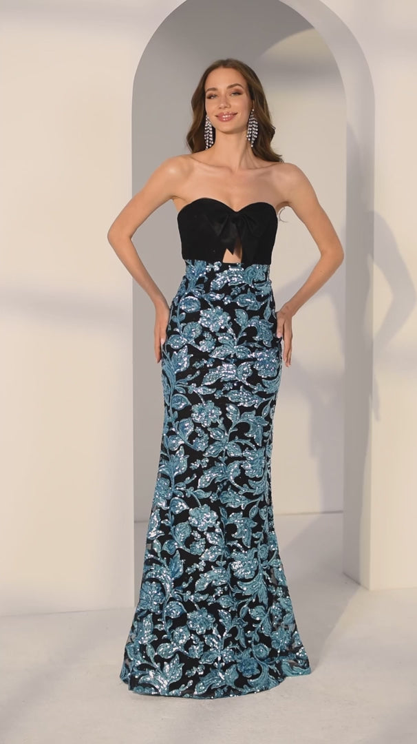 Morilee 49275 Strapless Sequin Prom Dress 2026
