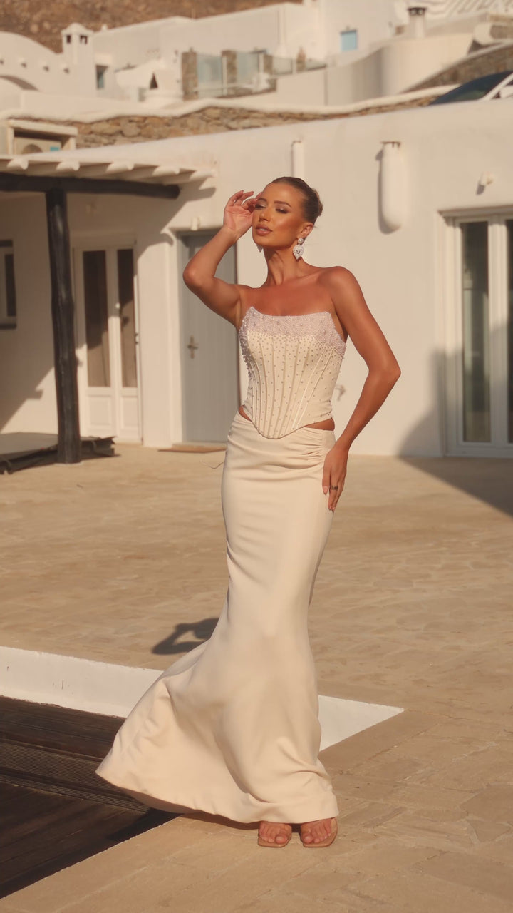 Portia and Scarlett PS26008 Scoop Neckline Sleeveless Corset Prom Dress 2026