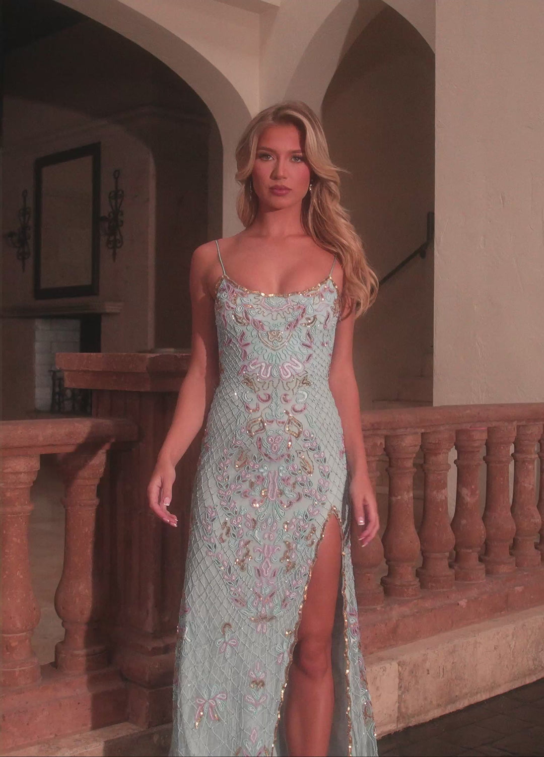 Rachel Allan 70734 Beaded Shimmer Prom Dress 2026