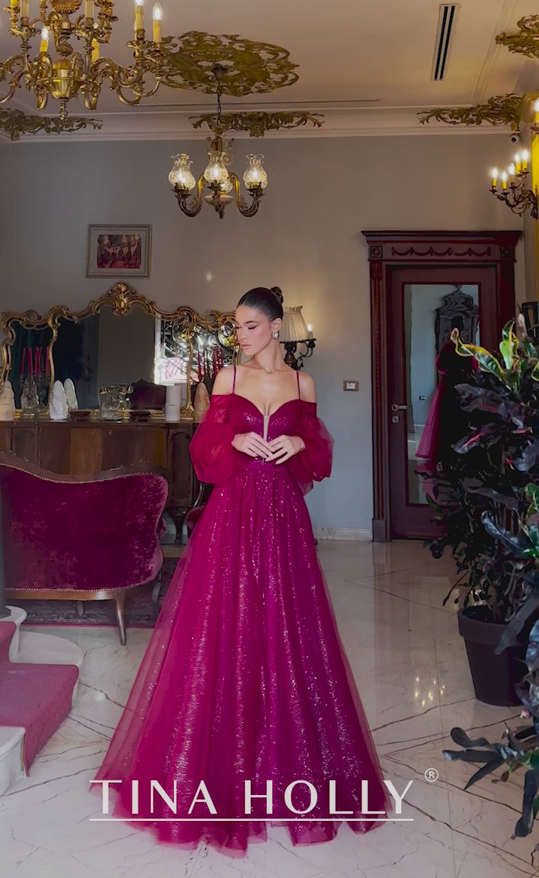 Tina Holly TK130 Off-Shoulder Tulle Prom Dress 2026