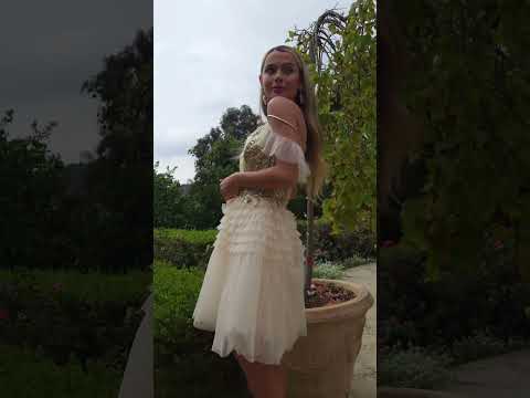 GLS Collective GS3511 Glitter Embellished Homecoming Dress