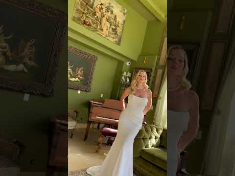 GLS Collective GL3584 Strapless Boat-Neck Bridal Dress