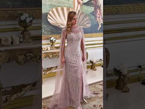 GLS Collective GL3831 Beaded Sequin Mother of the Bride Dress