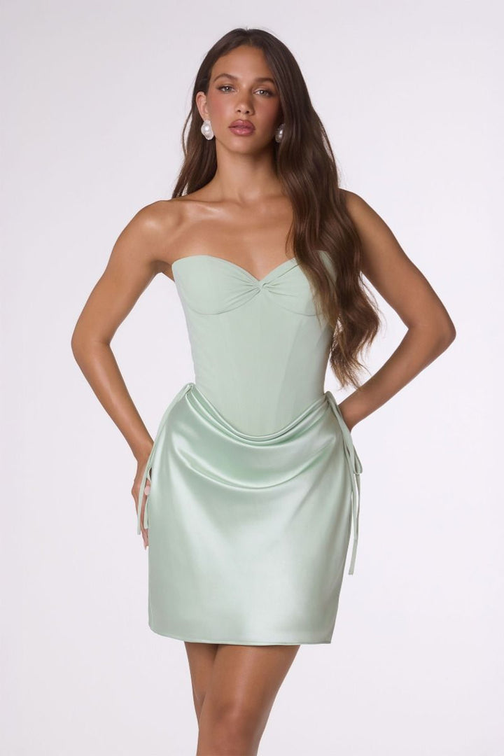 Amoris T746 Strapless Sweetheart Homecoming Dress