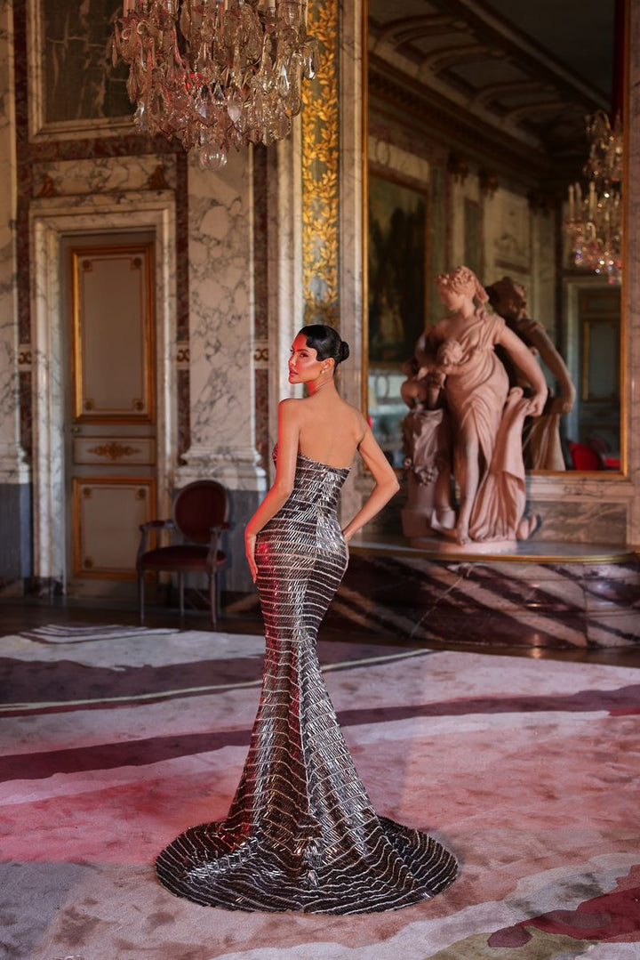 Chic & Holland PH120143 Strapless Bolero Couture Dress