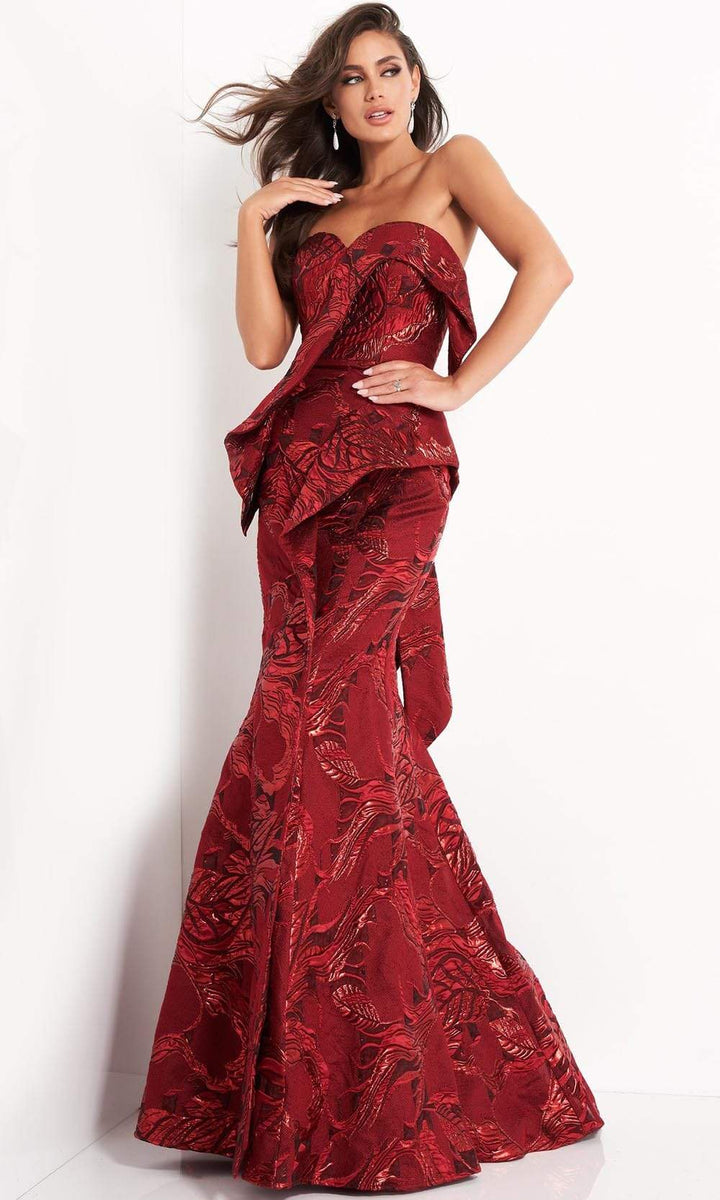 Jovani - 05020 Strapless Sweetheart Mermaid Dress - FOSTANI