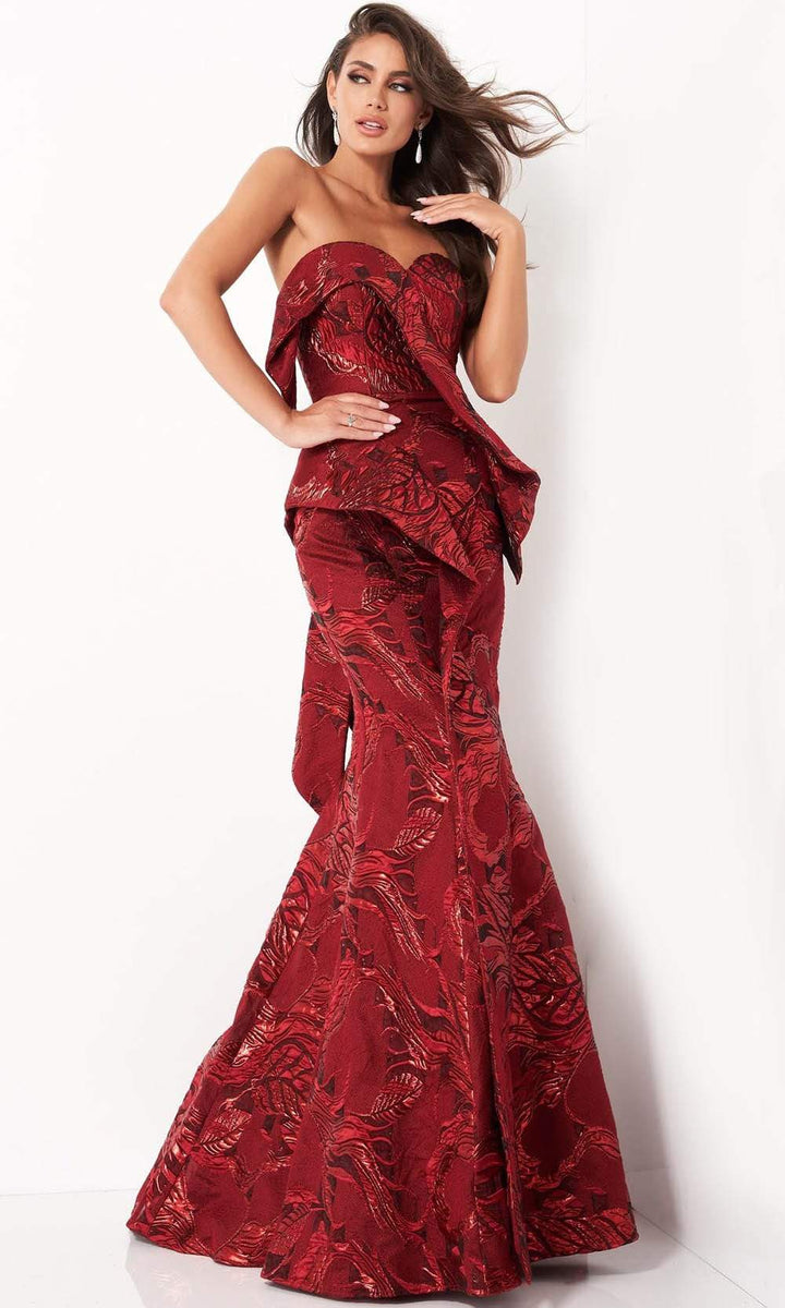 Jovani - 05020 Strapless Sweetheart Mermaid Dress - FOSTANI